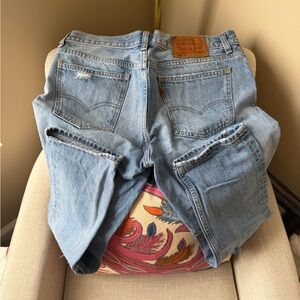 Levi's Light Blue Distressed Skinny Jeans